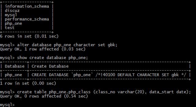 MySQL（4）：表创建