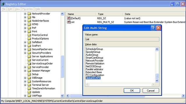 Changing the load order/delay the start of the Server service