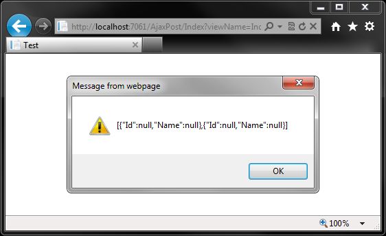 使用jQuery.ajax傳送物件陣列給ASP.NET MVC