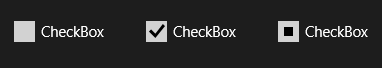 默认 CheckBox 模板