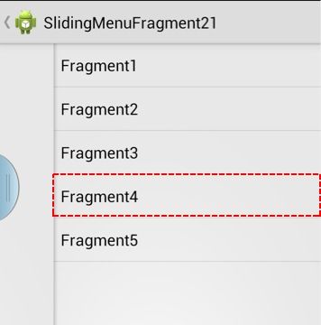 slidingmenu + fragment 左右菜单滑动