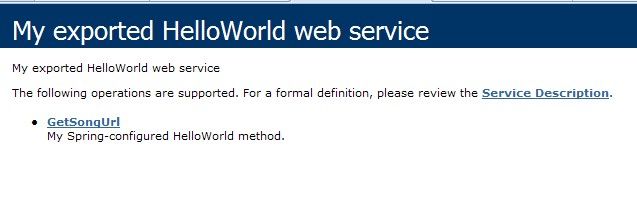 Spring.net管理web services