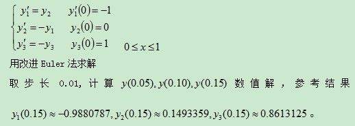 常微分方程初值问题数值解法