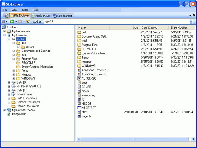 se-explorer - file explorer module