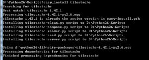 win7下使用TileStache生成geojson格式的Tiles