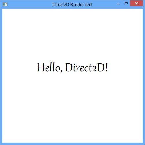 Direct2D教程（十）绘制文本