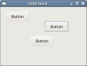 GtkFixed container