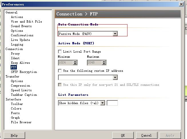 150 Opening ASCII mode data connection. FTP连接的PASV和PORT方式