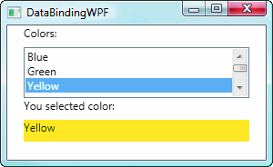 Data Binding in WPF